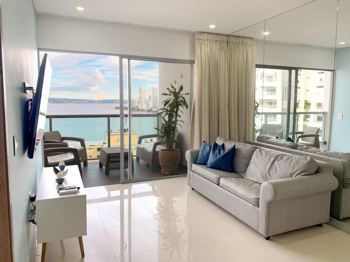 CartagenaOceanview Escape Pool, Jacuzzi & Gym In Bocagrande公寓 外观 照片